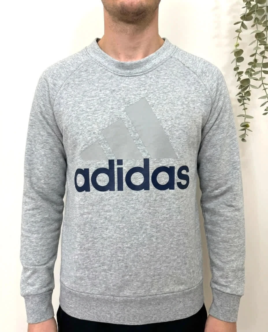 Sweat adidas coton gris logo taille S - FP2512101
