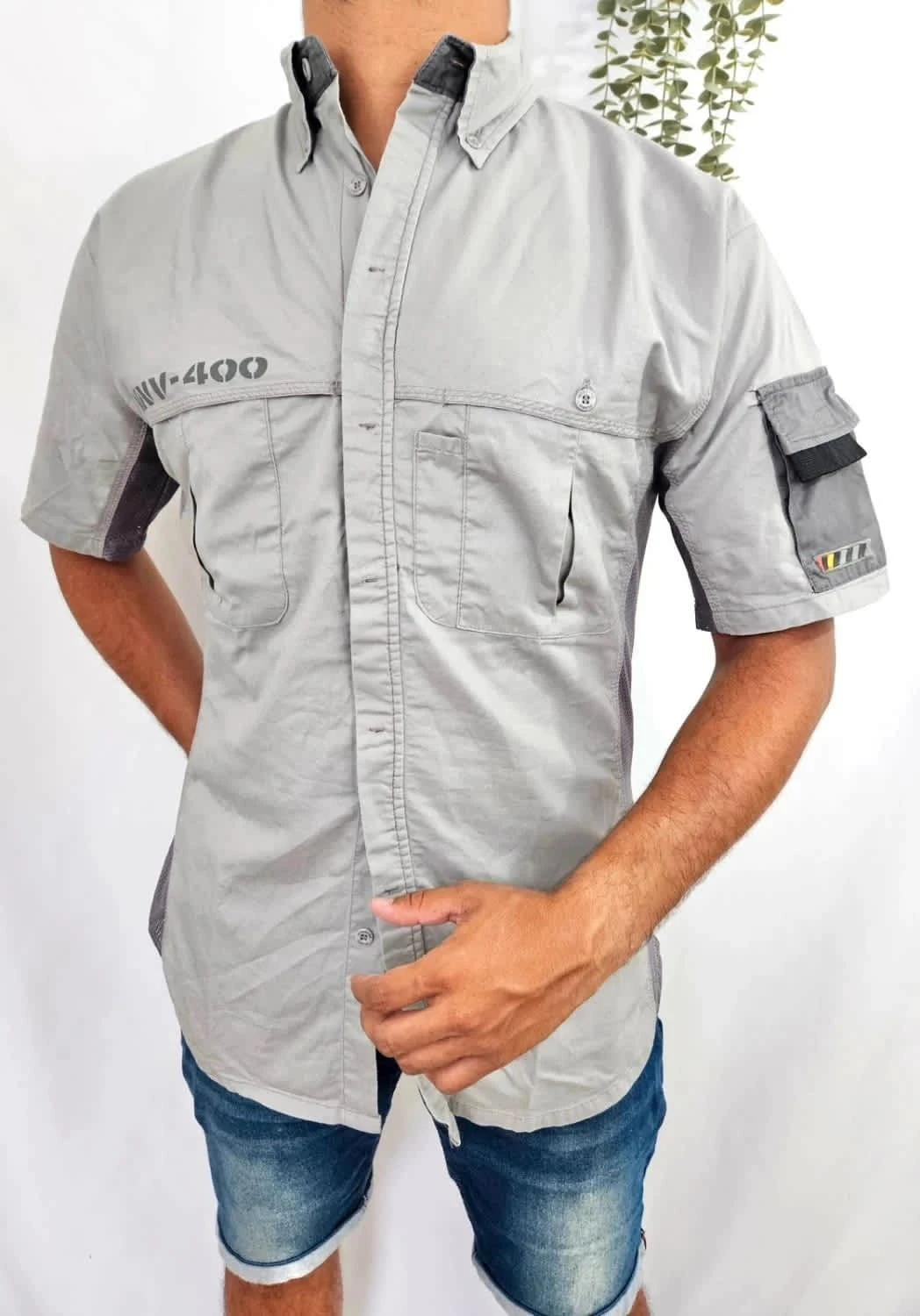 Chemise de travail grise manches courtes Manovre taille L