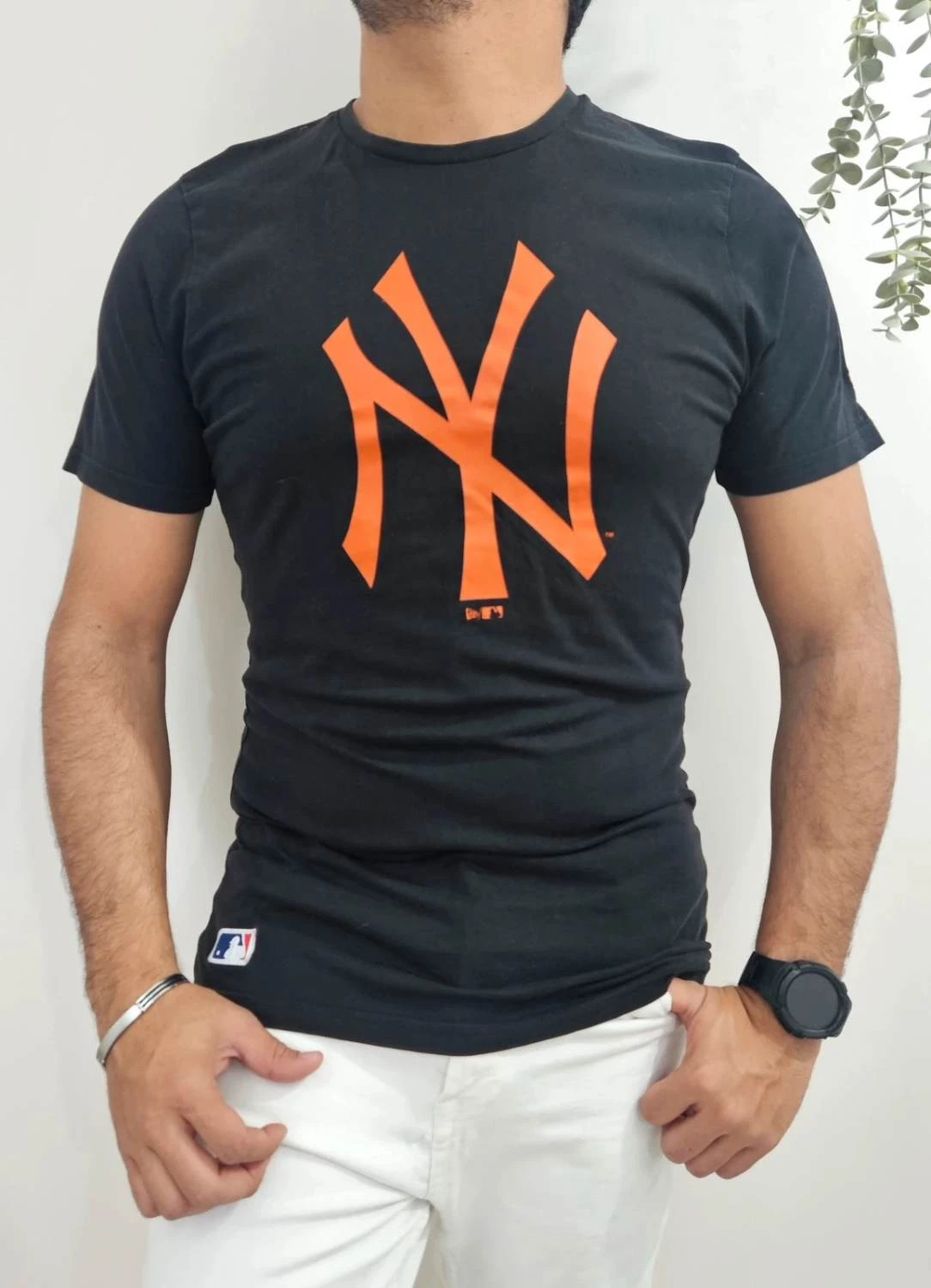 T-shirt New Era Yankees noir logo orange taille L - FP2512150