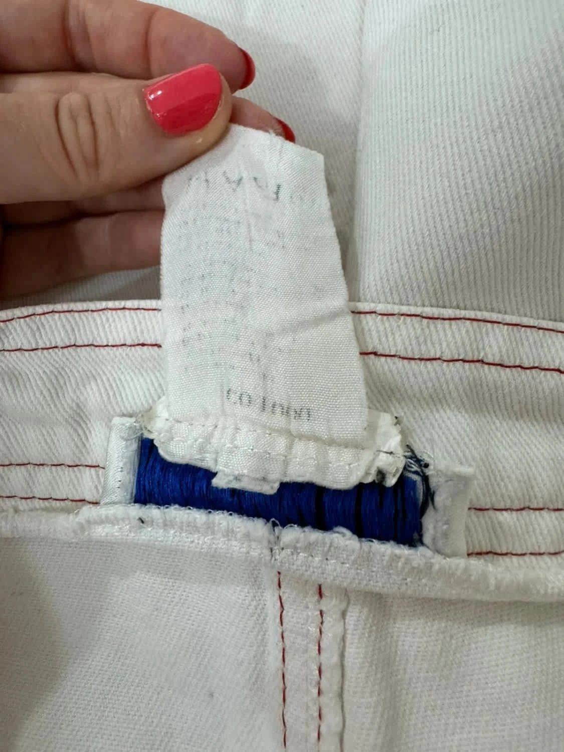 Jupe vintage Yves Saint Laurent blanche taille L - Photo 7/7
