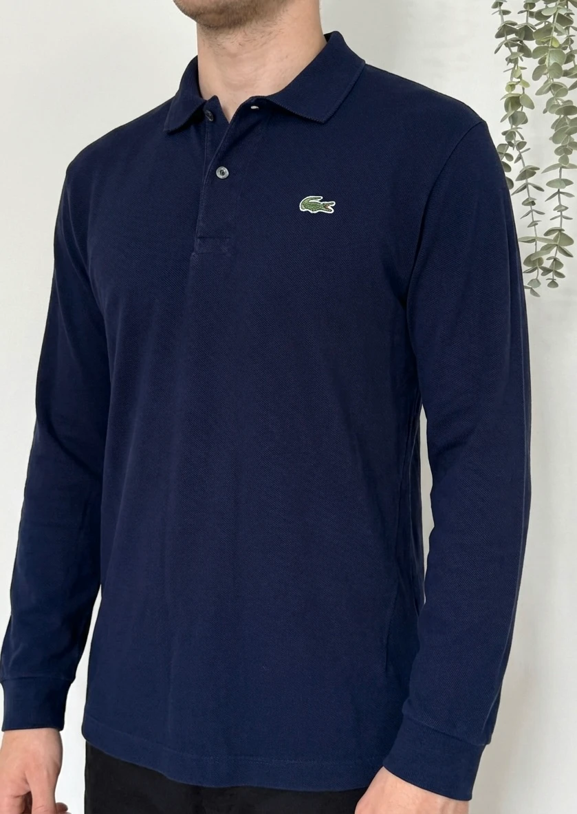 Polo manches longues Lacoste bleu marine taille 3/S - FP260242