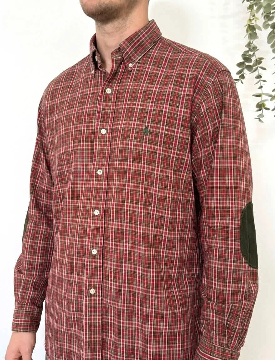 Chemise à carreaux Polo Ralph Lauren Blake rouge taille M - FP260152