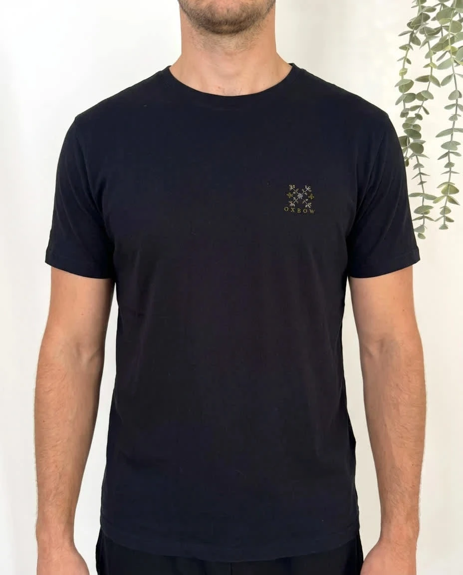 T-shirt coton Oxbow noir imprimé graphique dos taille M - FP2512122