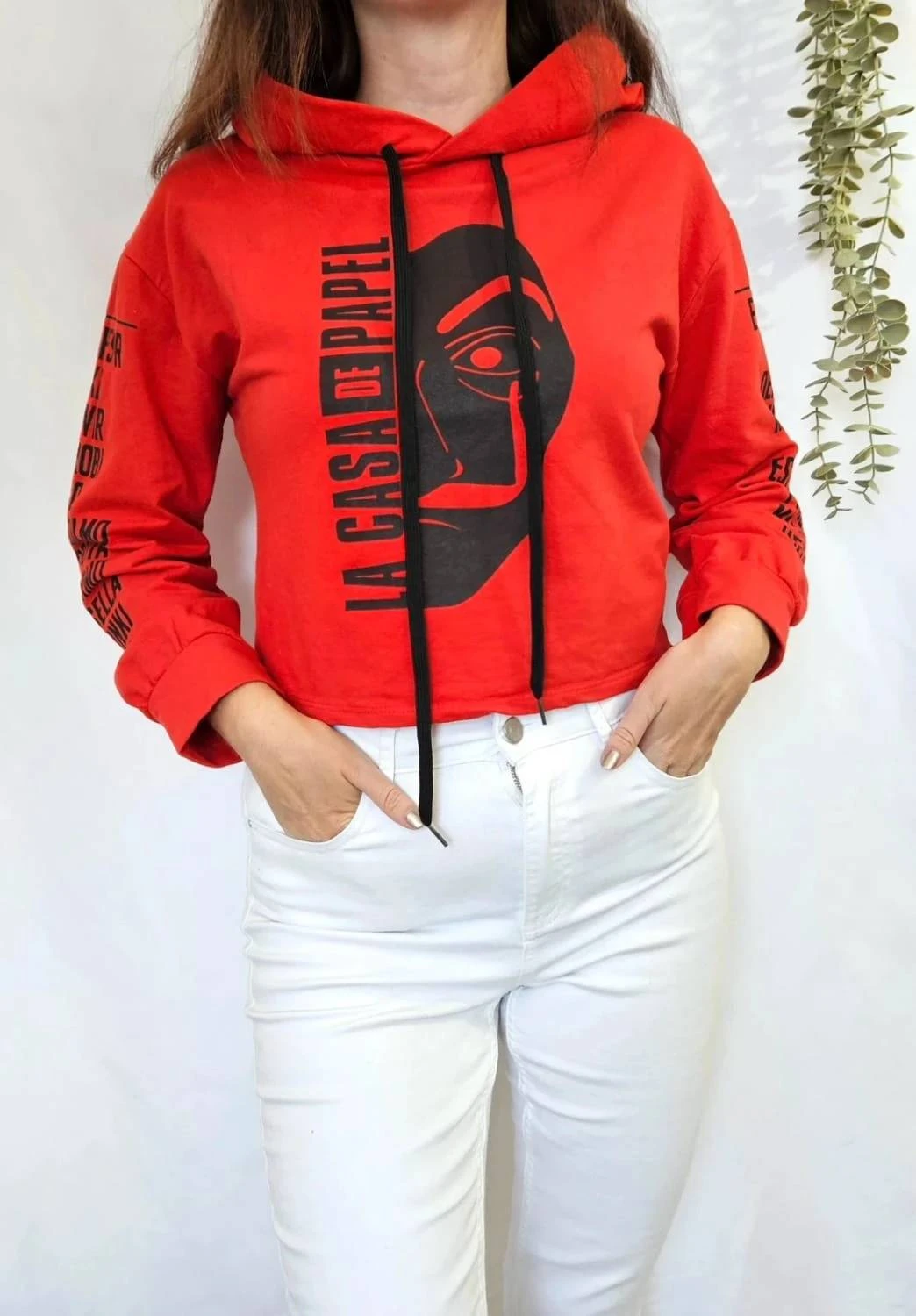 Hoodie/Sweat à capuche rouge La Casa de Papel