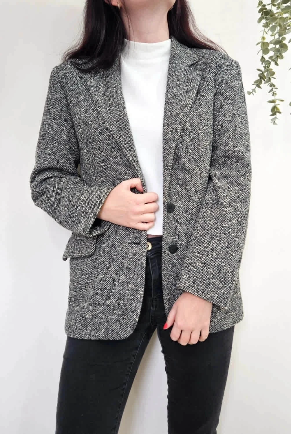Blazer en laine Gérard Darel noir & blanc taille 38
