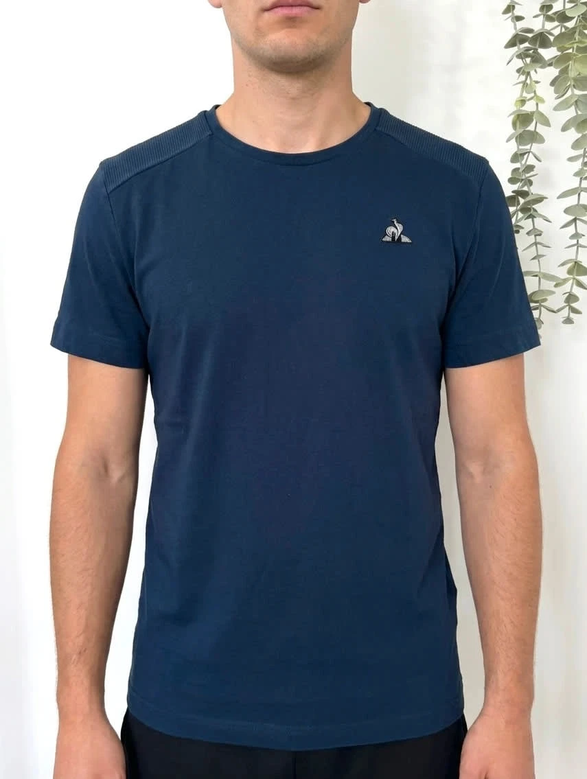 T-shirt technique Le Coq Sportif bleu marine collection tech taille S - FP2512164