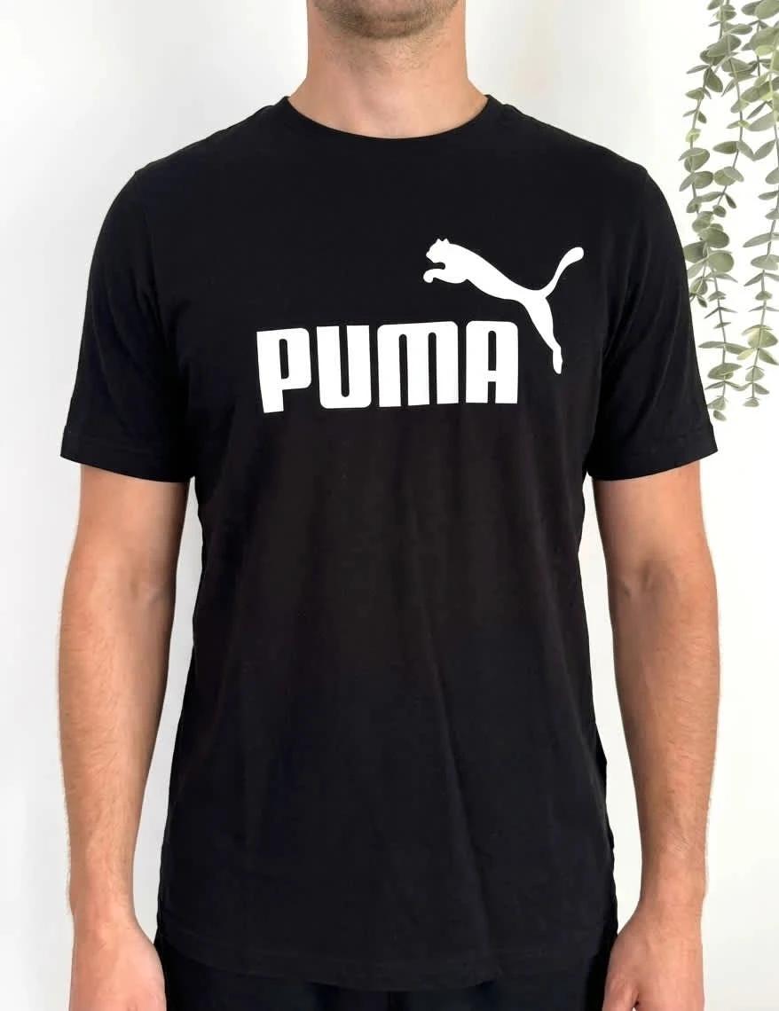 T-shirt coton Puma noir logo poitrine taille M - FP2512123