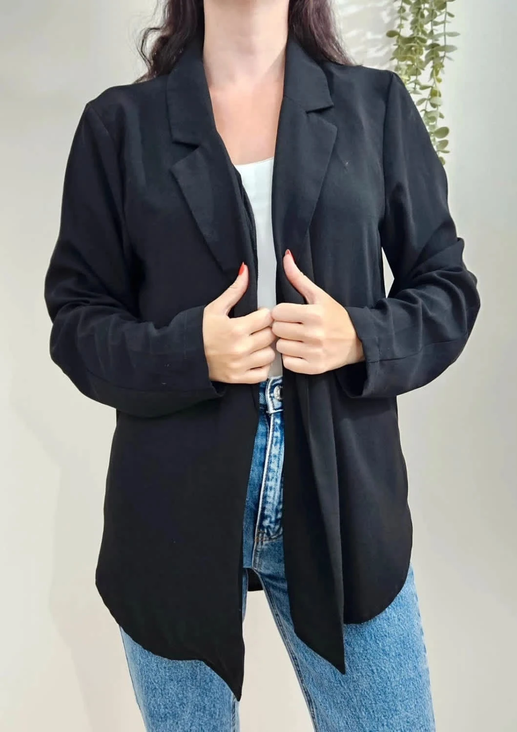 Veste Blazer noir Ichi Loose style décontracté taille 42