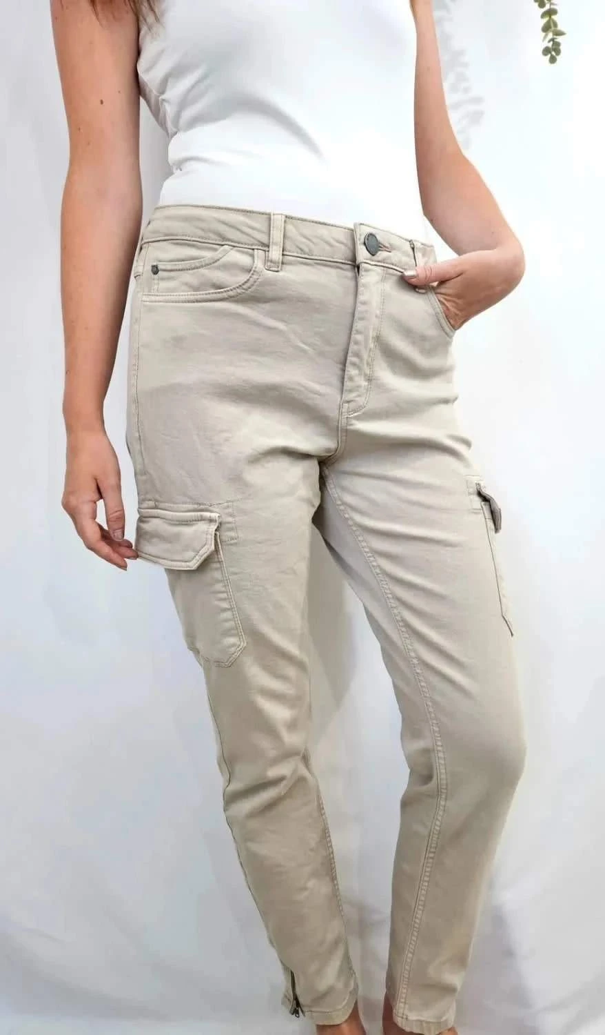 Pantalon cargo beige Skinny taille 42