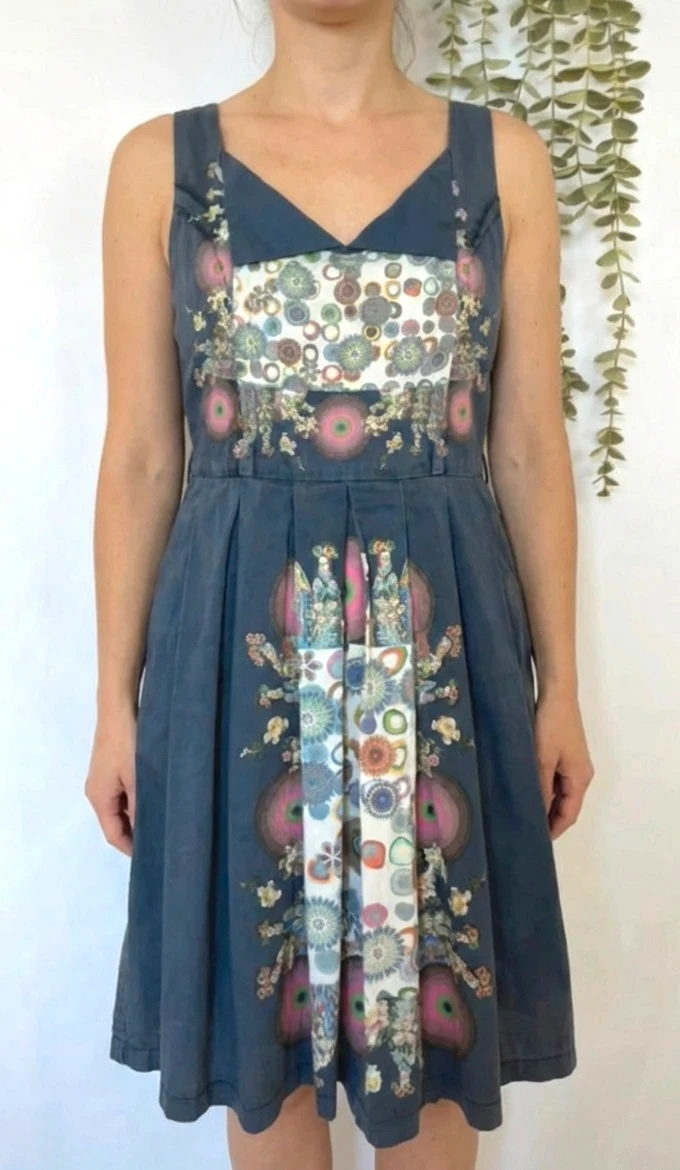 Robe bleu Desigual avec motifs taille 36