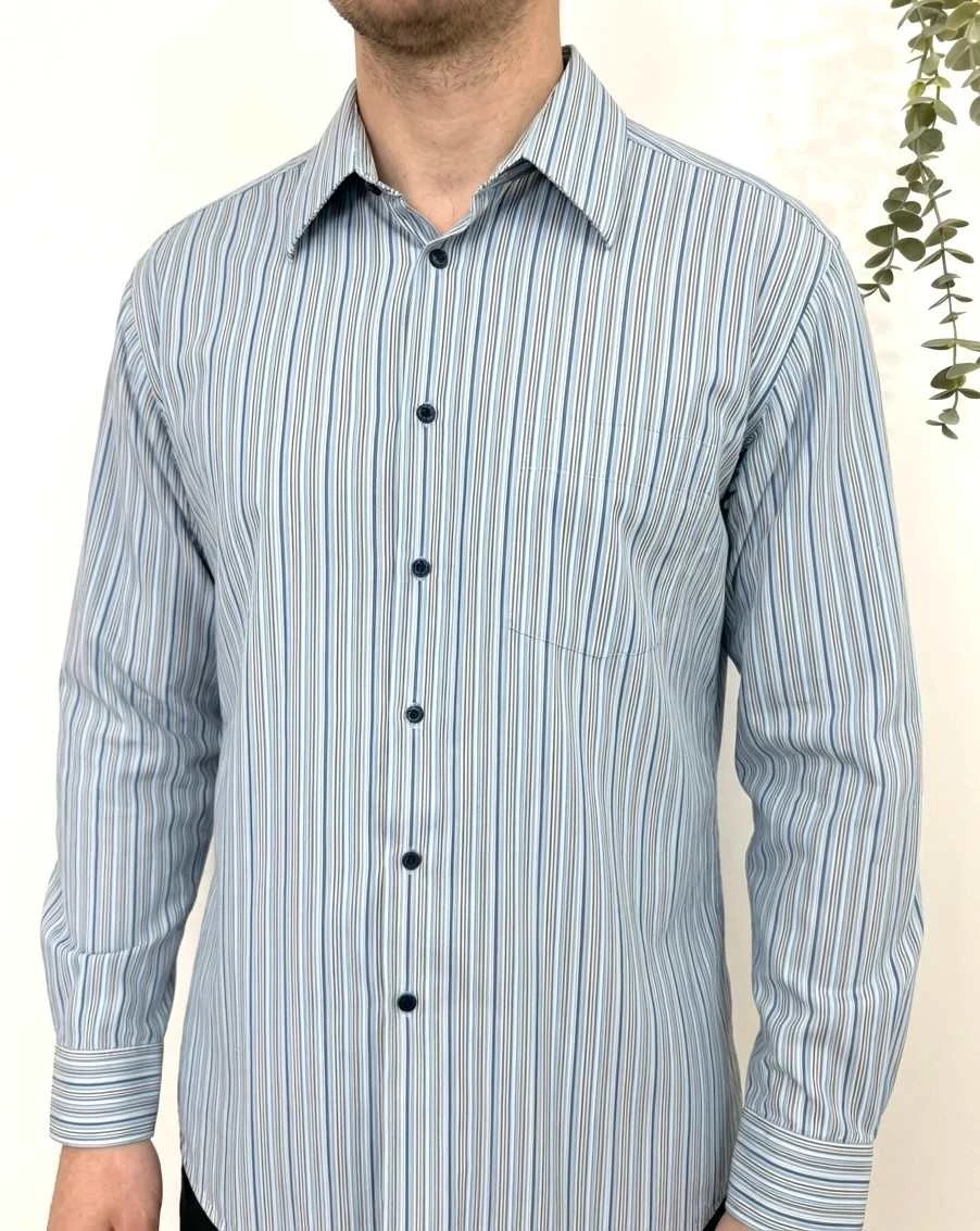 Chemise rayée Kenzo bleu taille 42 - SC260115