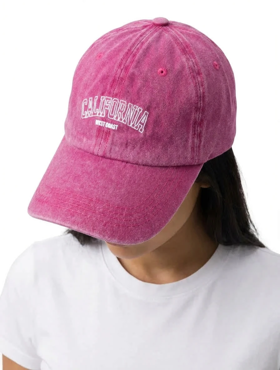Casquette de baseball rose délavée California West Coast