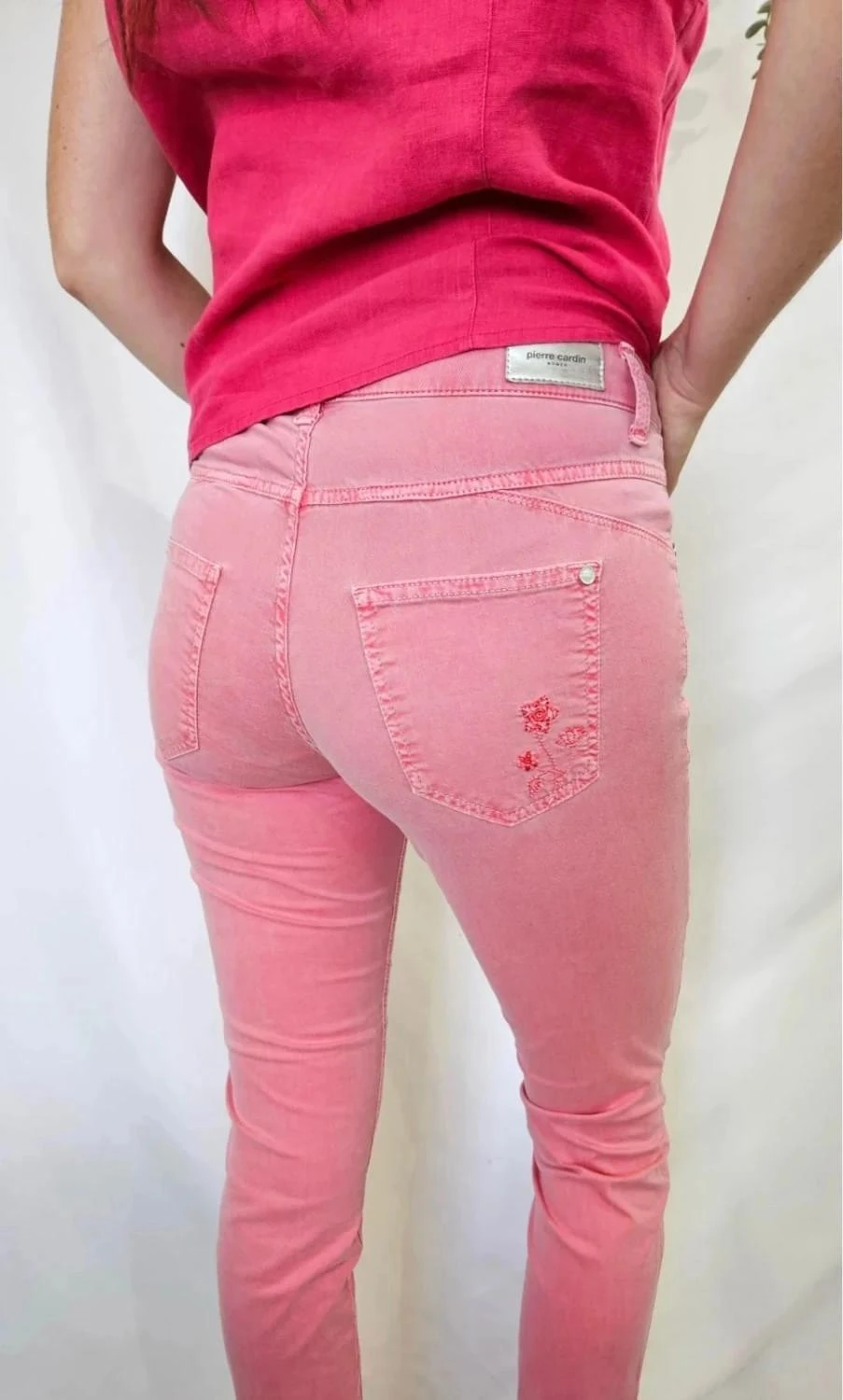 Pantalon Skinny rose Pierre Cardin taille S