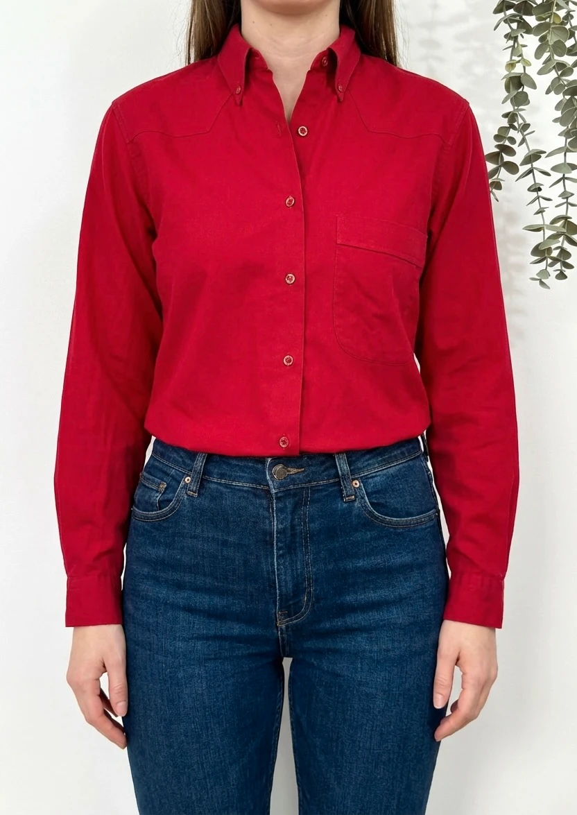Chemise vintage Cacharel rouge taille S - SC260391