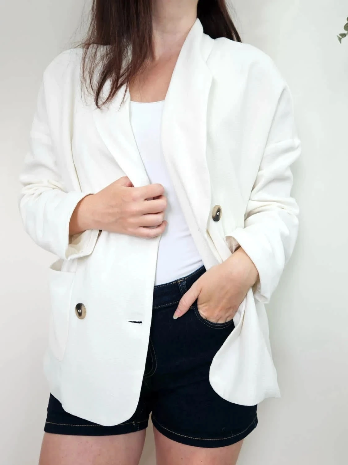 Veste blazer blanc Vila oversize taille 36
