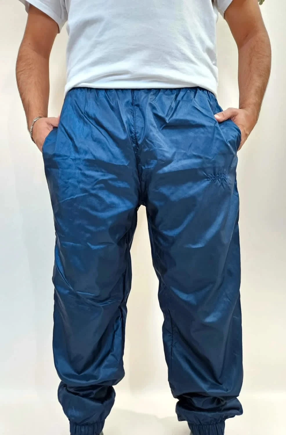 Jogging/Track pants vintage bleu logo brodé taille XXL