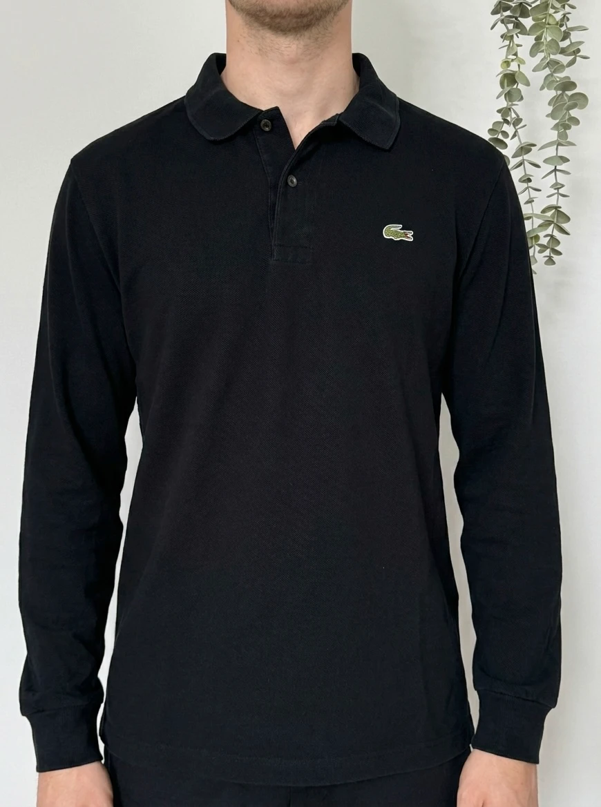Polo manches longues Lacoste noir vintage taille 5/M - FP260253