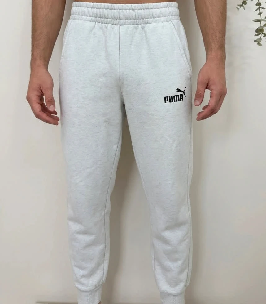 Jogging molleton Puma gris clair coupe ajustée taille S - SC26012