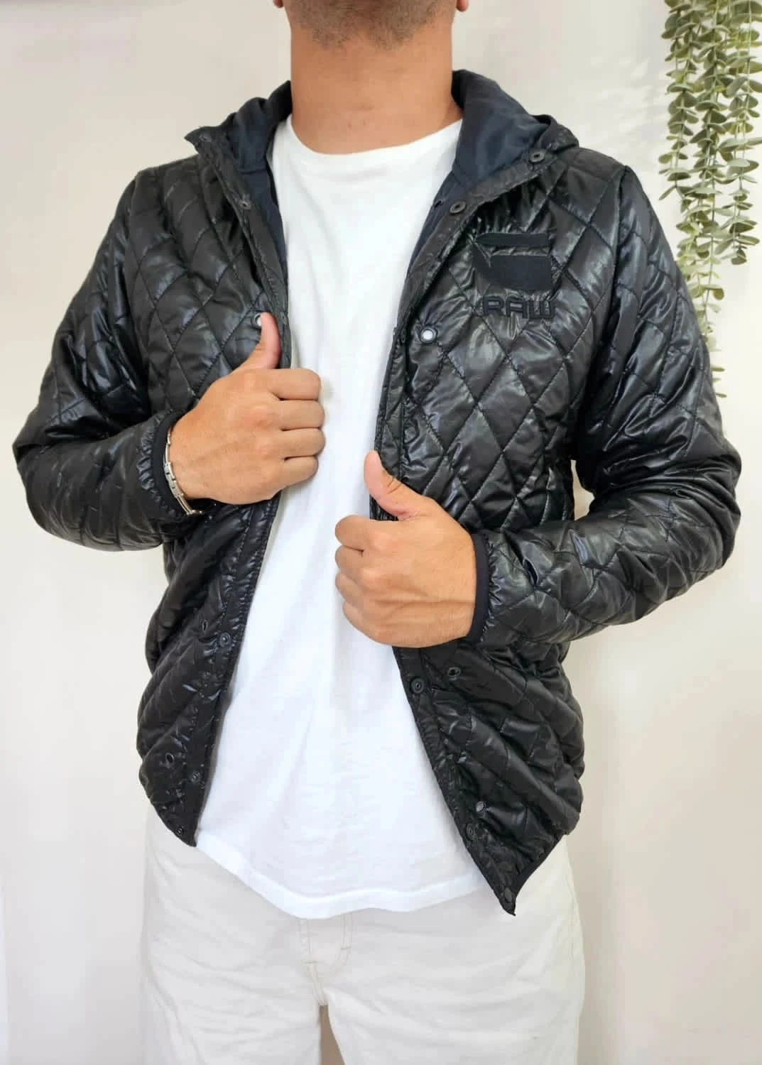 Veste mi-saison matelassée noire G-Star Raw Jacket taille XL
