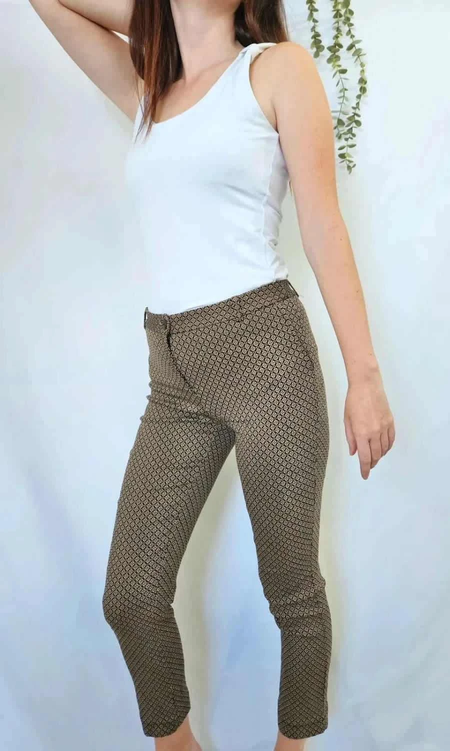 Pantalon Sud Express à motifs taille 40