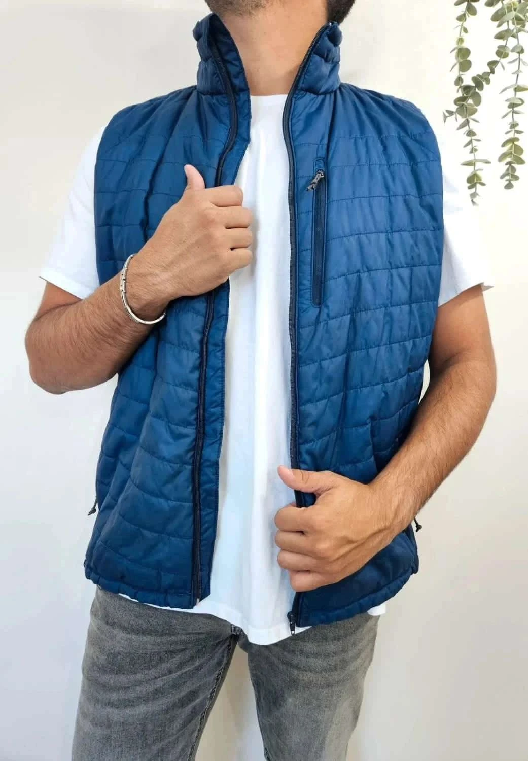 Doudoune sans manches Columbia bleu Omni-Heat taille L