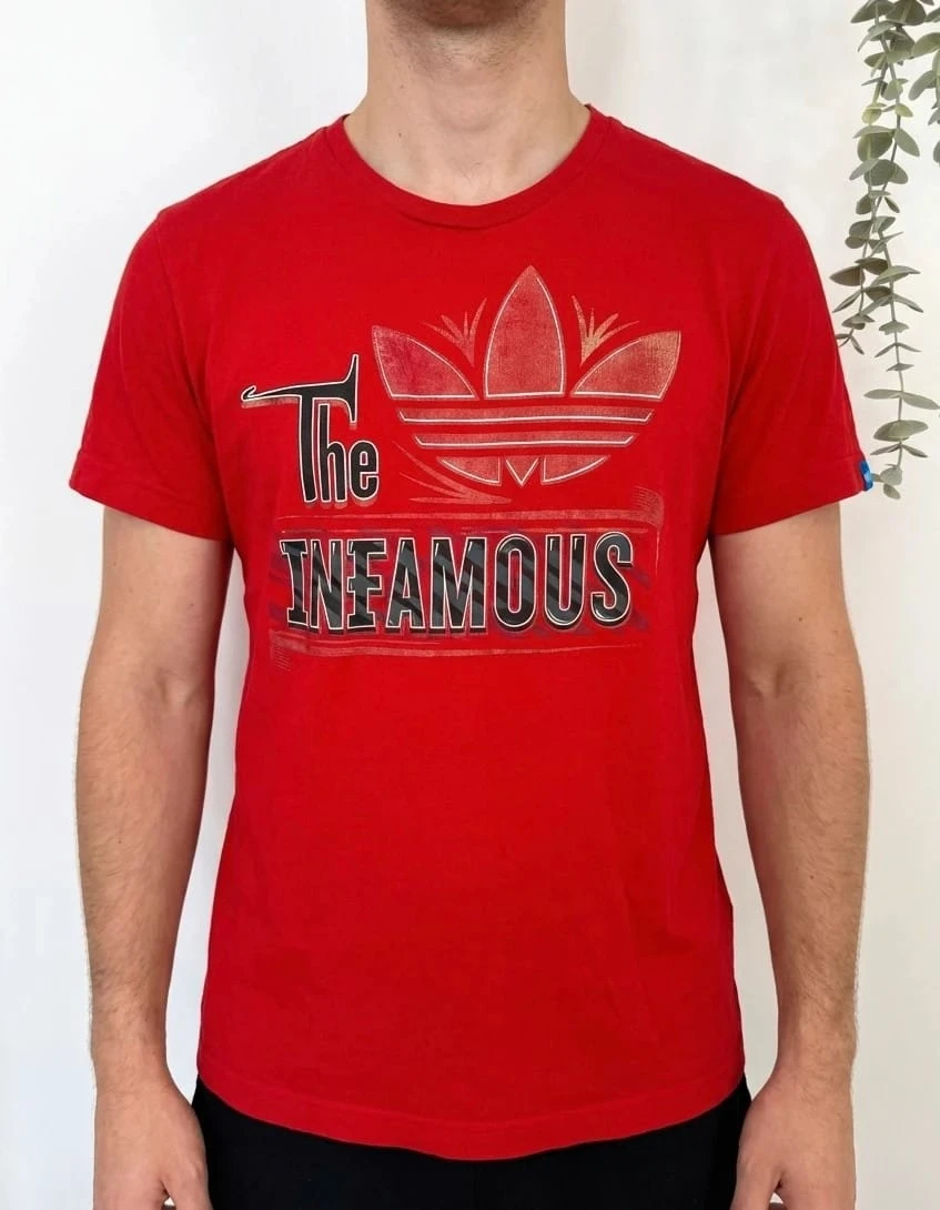 T-shirt Adidas Originals rouge imprimé “The Infamous” manches courtes taille S - FP2512172