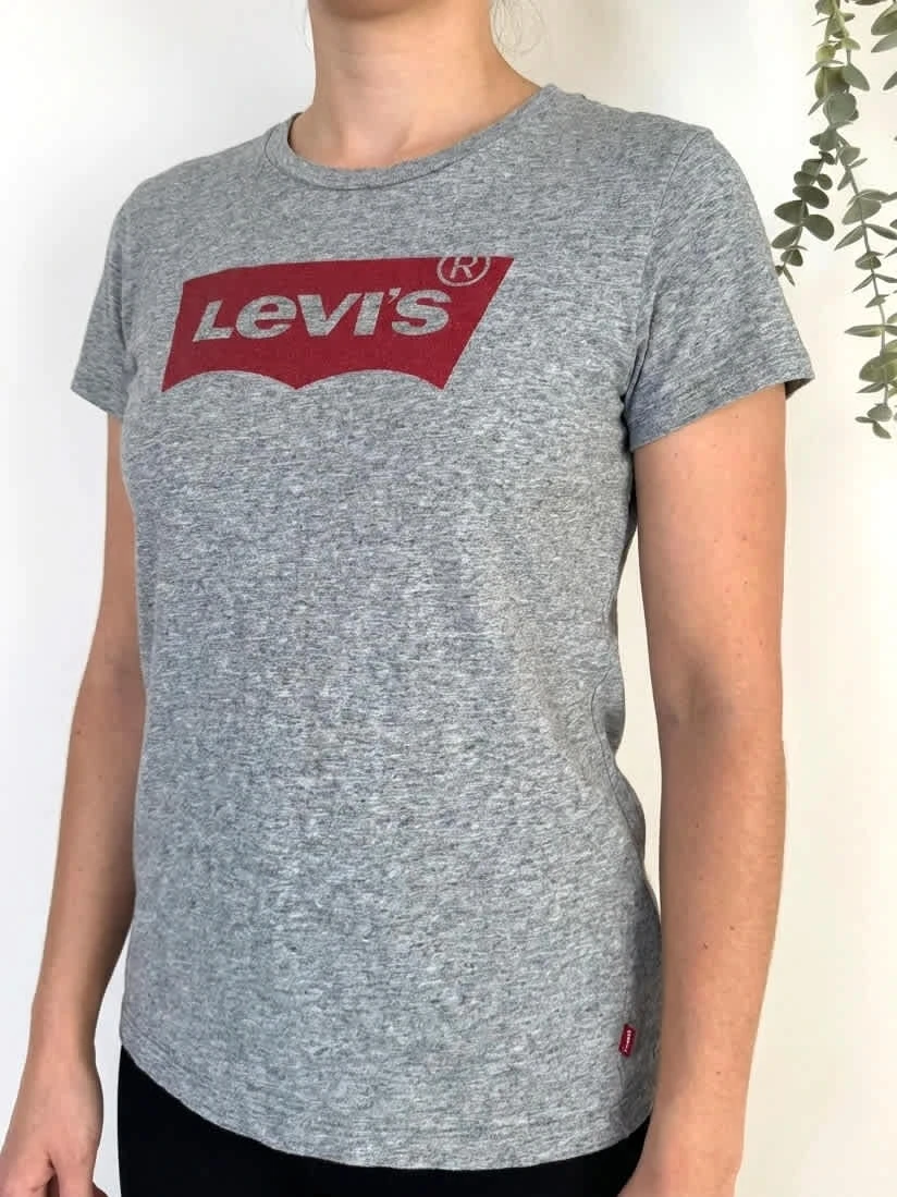 T-shirt Levi’s gris chiné logo rouge taille S - FP2512232