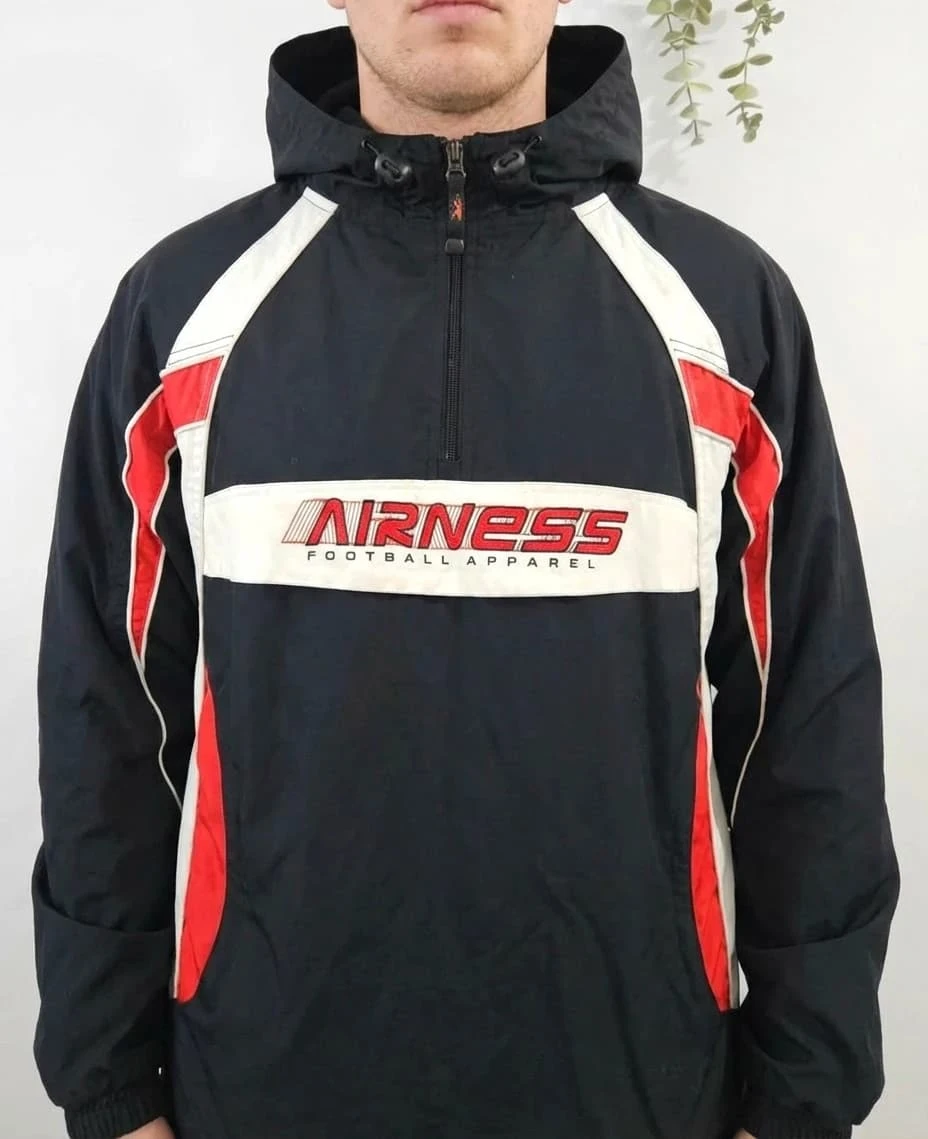 Veste coupe-vent noir Airness vintage