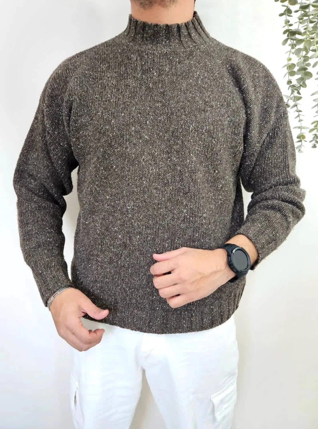 Pull marron Azzaro Loris Azzaro taille L
