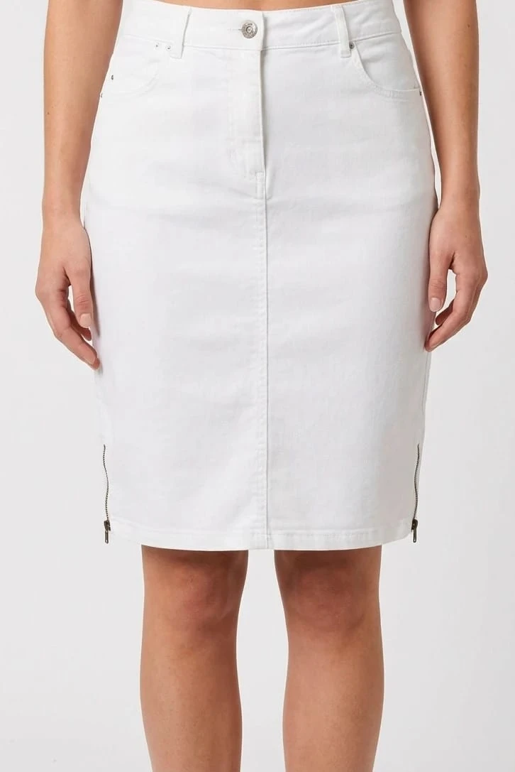 Jupe blanche Denim Caroll taille 36