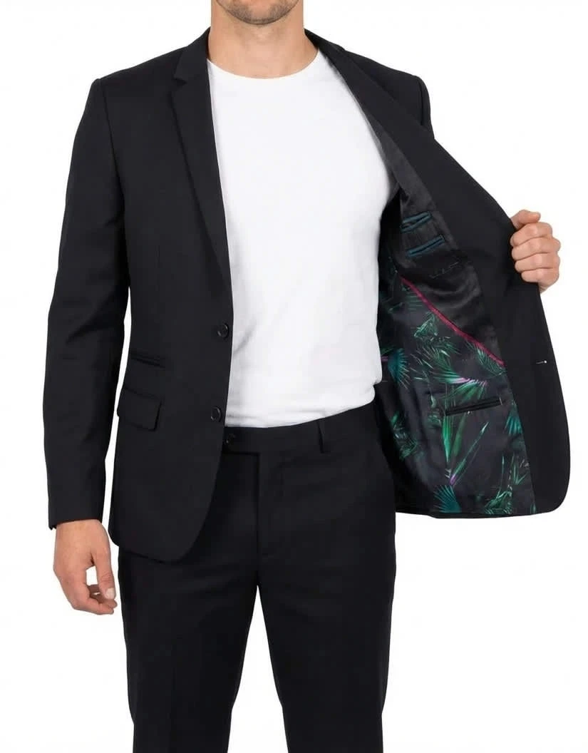 Ensemble costume blazer et pantalon noir Izac Black Edition taille S