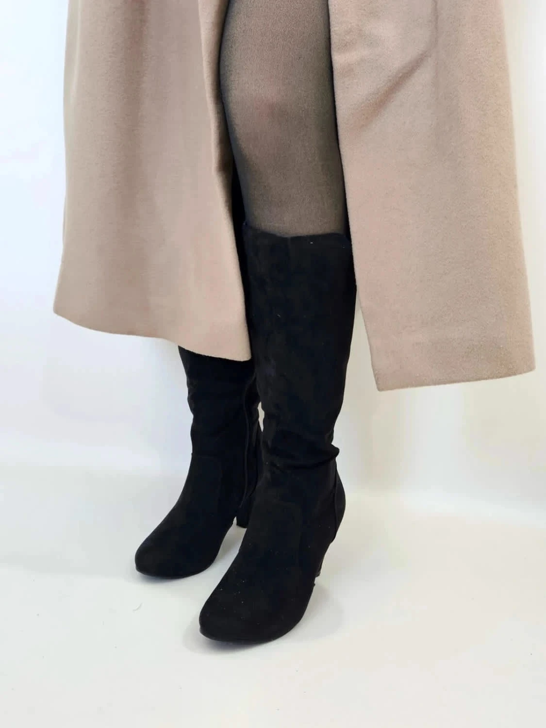 Bottes noires à talons taille 38