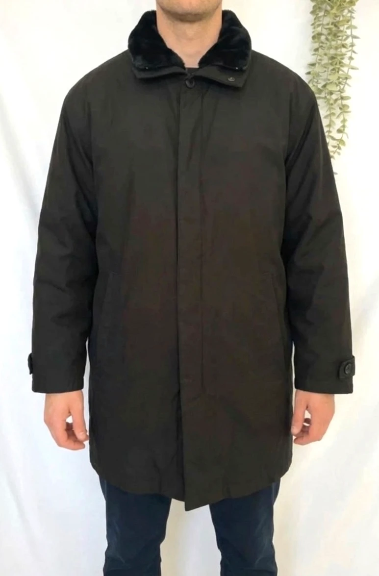 Manteau noir De Fursac intérieur polaire taille XL