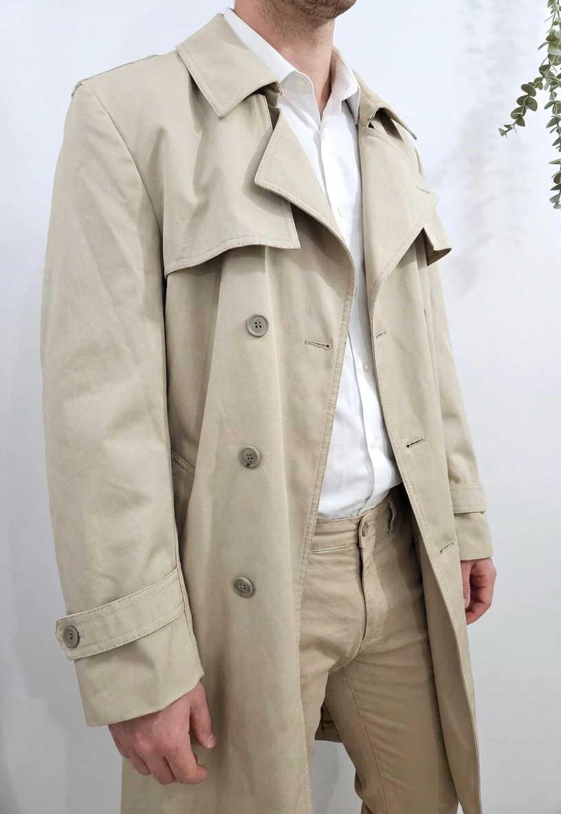 Trench beige classique Unisexe - Fabriqué en France - Taille XL