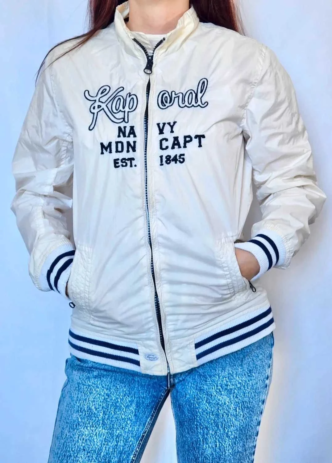 Veste imperméable crème Kaporal