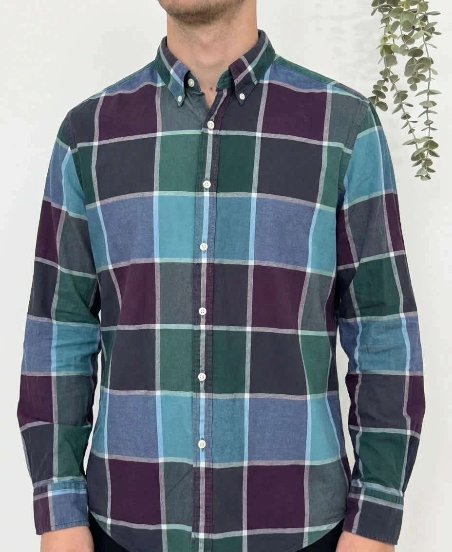 Chemise à carreaux Tommy Hilfiger multicolore New York Fit taille L - FP260125