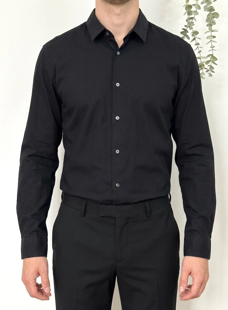 Chemise Hugo Boss noire extra slim taille 44/L - SC260422