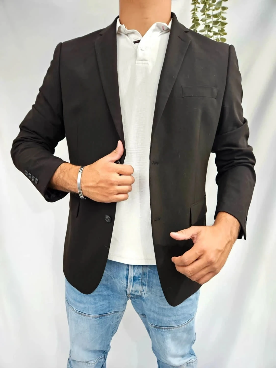 Veste blazer Lindbergh White noire élégante et moderne taille 58