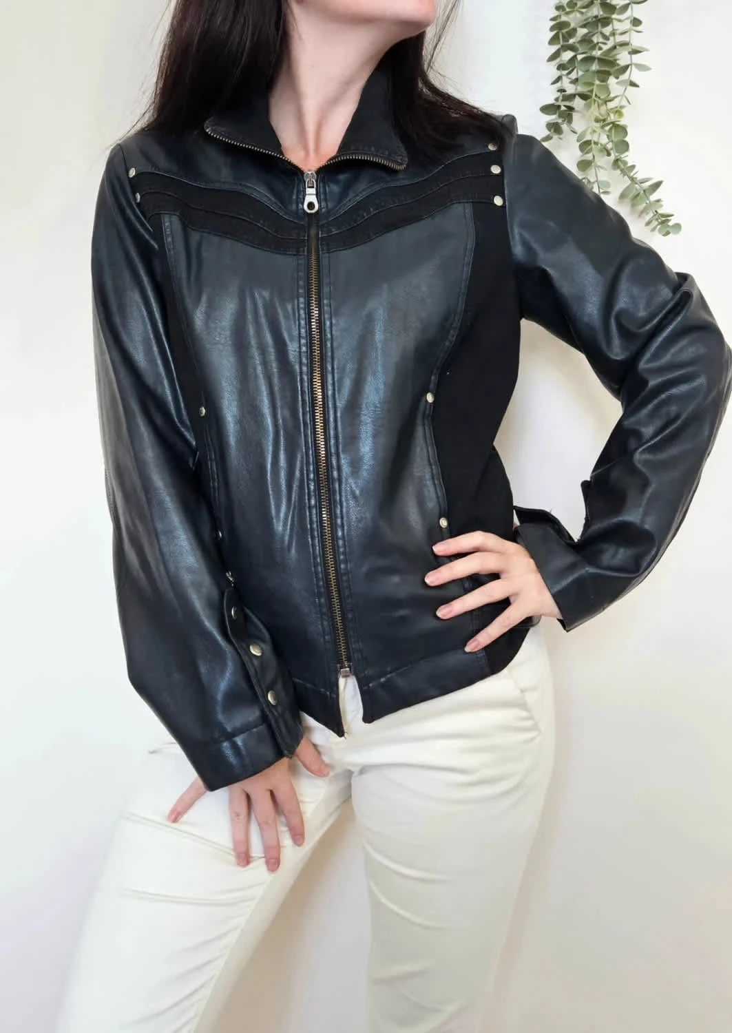 Veste imitation cuir noir Voodoo taille 42