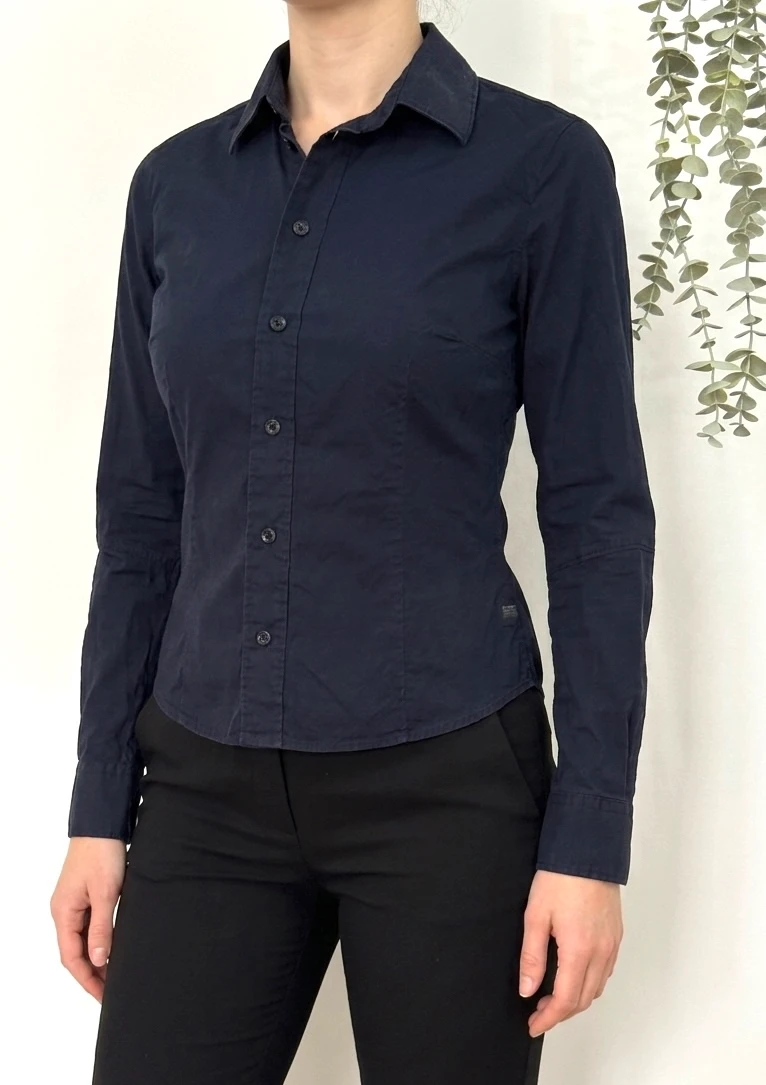 Chemise slim fit G-Star Raw bleu marine taille S