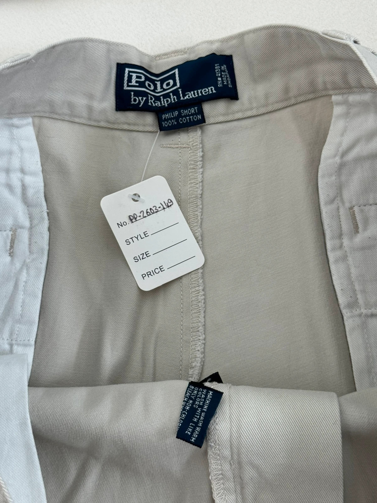 Short chino Polo Ralph Lauren beige clair taille W36/L - PP2603149 - Photo 6/8
