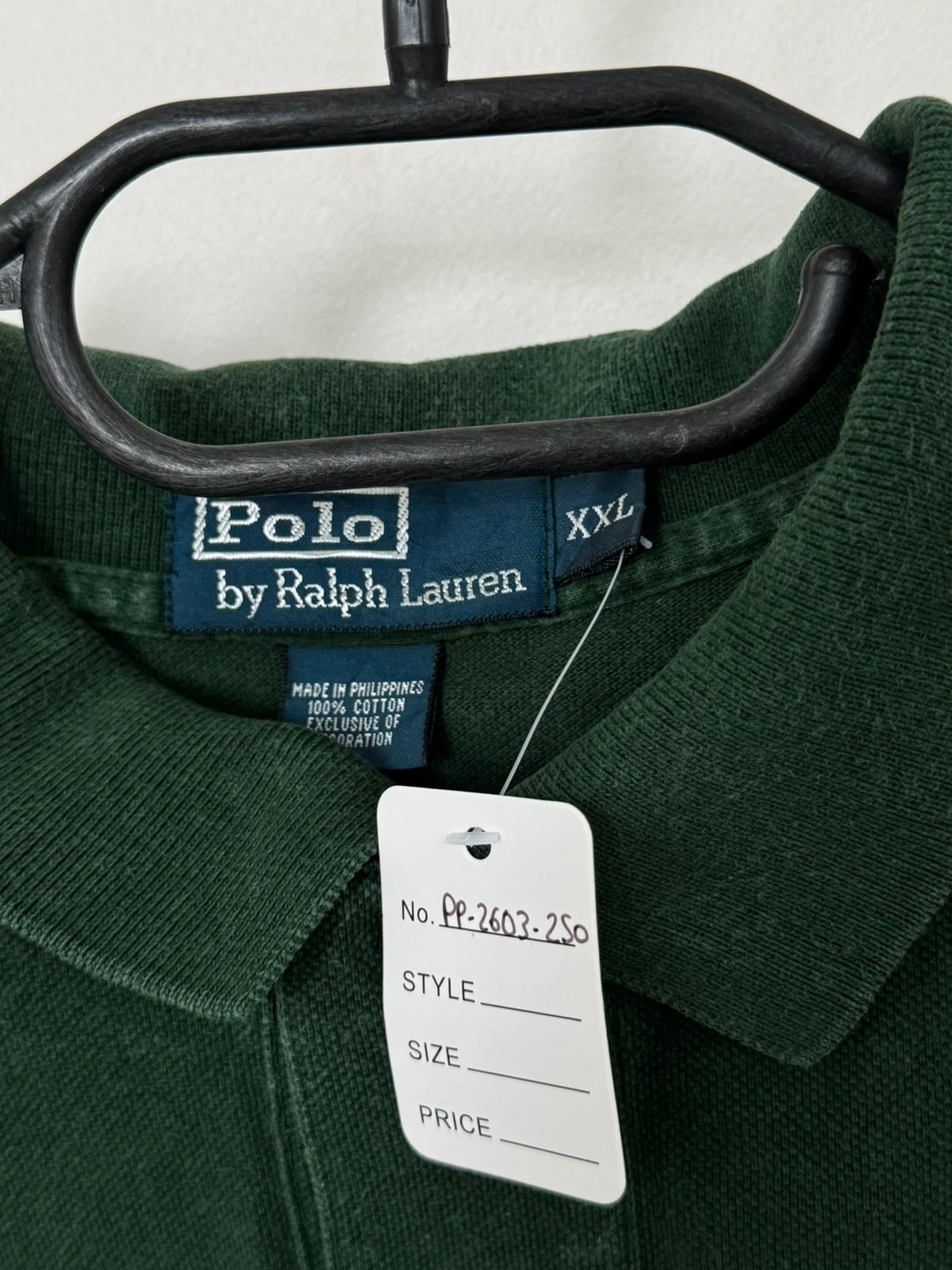 Polo piqué Polo Ralph Lauren vert foncé logo rouge taille XXL - PP2603250 - Photo 4/8