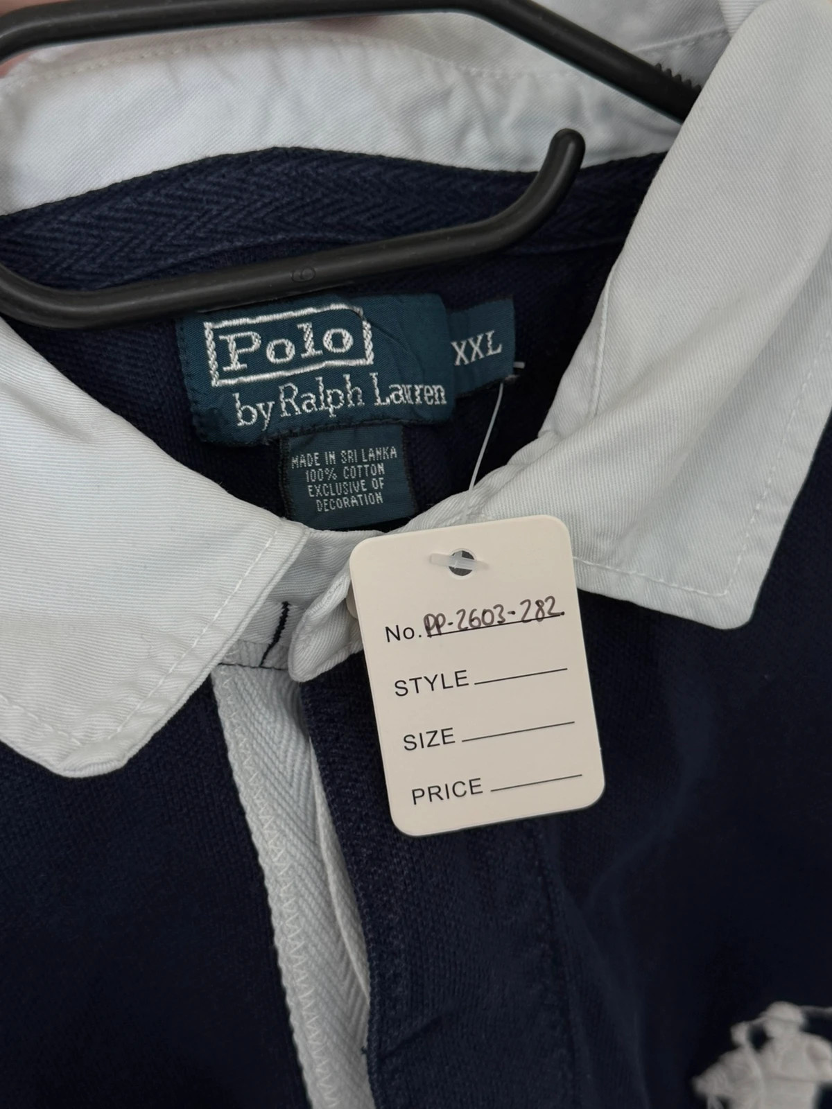 Polo rugby Polo Ralph Lauren Big Pony bleu marine taille XXL - PP-2603282 - Photo 6/10