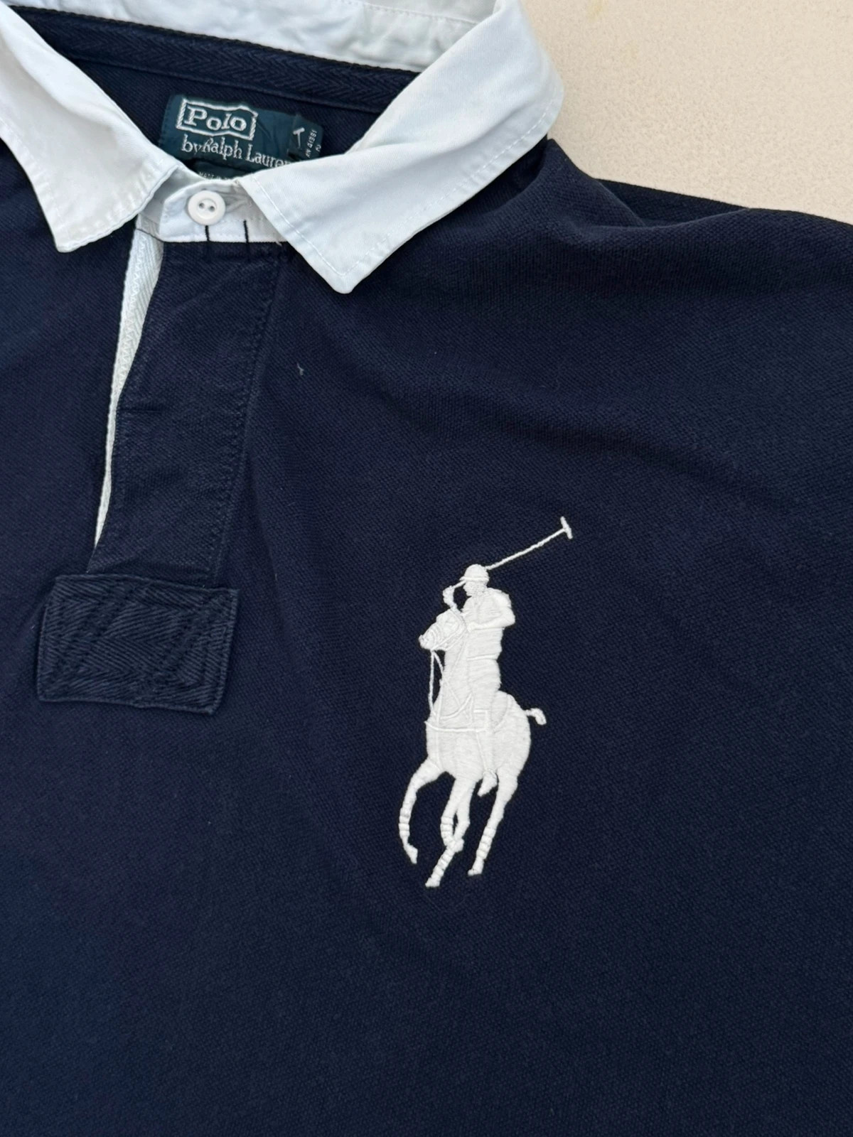 Polo rugby Polo Ralph Lauren Big Pony bleu marine taille XXL - PP-2603282 - Photo 9/10