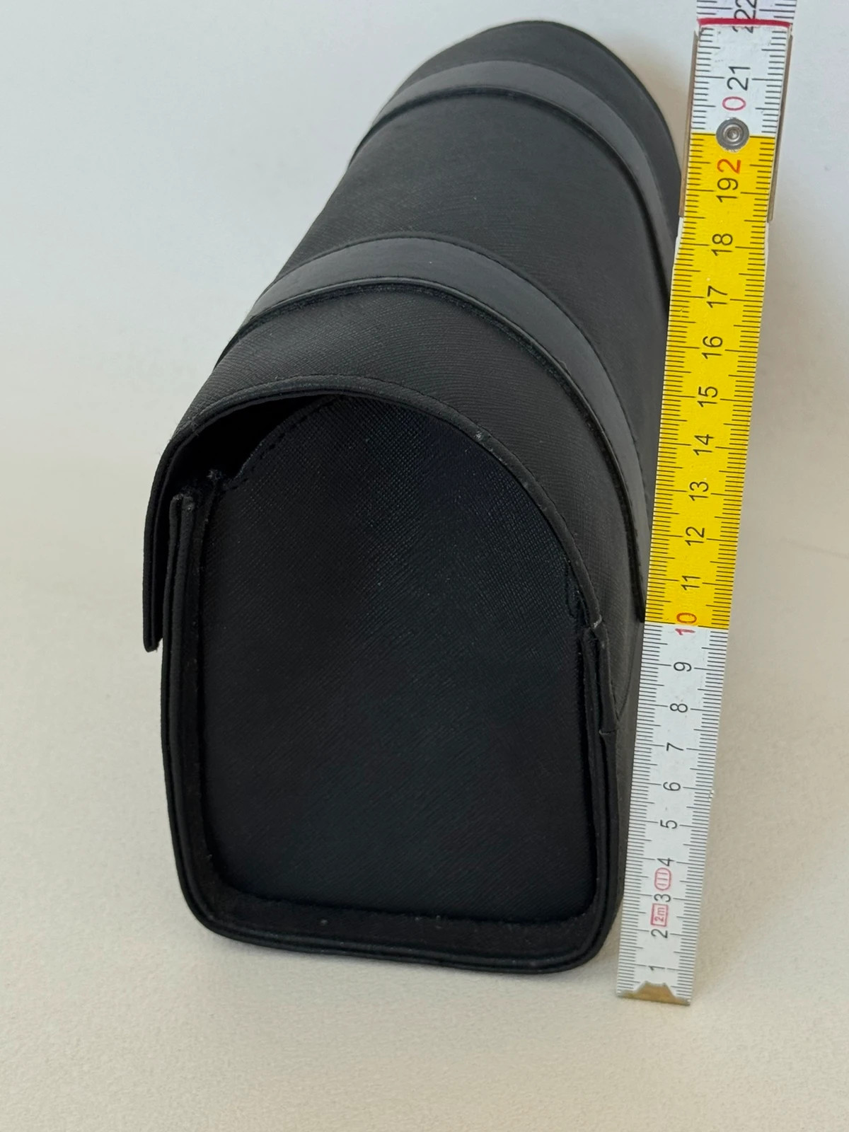 Pochette étui Dior Parfums noir rigide plaque métal style vanity unisexe - Photo 10/10